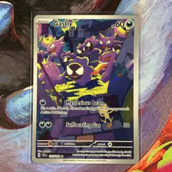 Pokemon Gastly SV05: Temporal Forces Illustration Rare Holo 177/162 60 HP Card - Image 1