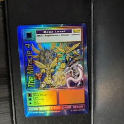 Digimon the Miracle 4 Holo DM-02 Digi-Battle Card TCG - Image 1