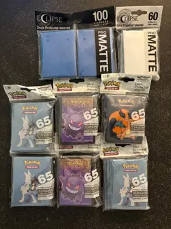 Pokemon TCG: Charizard/Lucario Card Sleeves 65 ct- Bulk Sale!! - Image 1