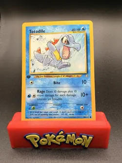 Pokemon card Totodile 1st Edition 80/111 Neo Genesis Near Mint - Image 1