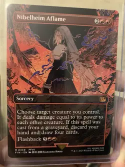 MTG Final Fantasy: Nibelheim Aflame (Borderless) - Mythic - Regular - NEAR MINT - Image 1