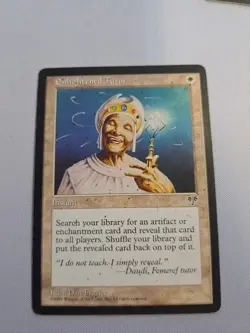 MTG: Enlightened Tutor (Damaged): Mirage - Image 1