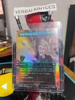 MTG Flash Photography, Final Fantasy NM Borderless FOIL - Image 1