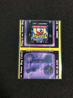POKEMON Trading Card Game TGC Promo Item FLIP/FOLDING CARD Gameboy Color - MP - Image 2