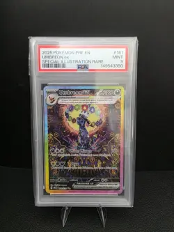 2025 Pokemon PRE EN Special Illustration Rare #161 Umbreon ex PSA 9 MINT - Image 1