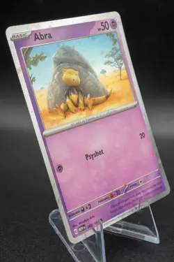 Pokemon Abra 63/165 Scarlet & Violet 151 - Cosmos Holo Near Mint Condition NM ++ - Image 2