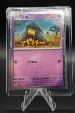 Pokemon Abra 63/165 Scarlet & Violet 151 - Cosmos Holo Near Mint Condition NM ++ - Image 5