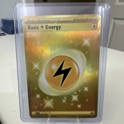 Pokemon Basic Lightning Energy 257/198 SV01: Scarlet & Violet Gold Rare Foil - Image 1