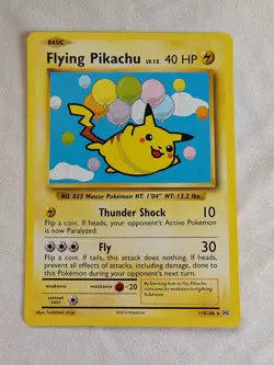 Flying Pikachu 110/108 - 2016 XY Evolutions Regular Rare Pokemon TCG - Image 1