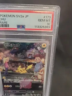 PSA 10 Pikachu 173/165 Sv2a: Pokemon Card 151 Holo (Japanese) AR - Image 3