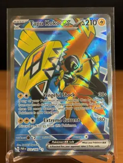 Pokemon TCG Tapu Koko ex Paradox Rift 222/182 Holo Ultra Rare - Image 1