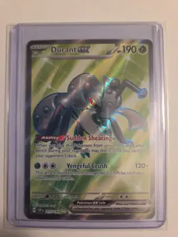 Pokemon TCG Durant EX Surging Sparks Ultra Rare Card 215/191 NM Condition - Image 1