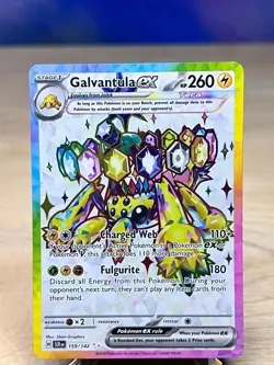 Stellar Crown Galvantula ex 159/142 Ultra Rare Pokemon NM/M - Image 1