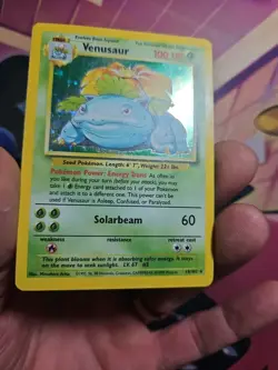 Pokemon TCG Venusaur Base Set 15/102 Holo Rare MP/HP Solarbeam 1999-2000 - Image 4