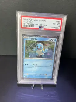 Pokemon TCG 151 Poster Collection Black Star Promo - Squirtle #48 - Image 1