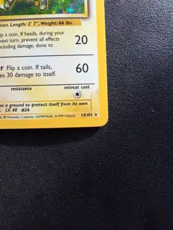 Pokemon Raichu 014/102 Base Set Holo - Image 3