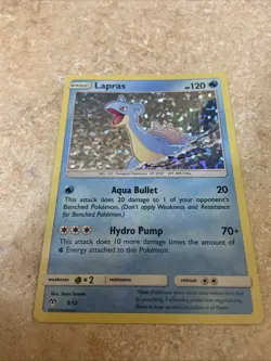 Pokemon TCG Pokemon Lapras 5/12 2019 Mcdonalds Promo Confetti Holo - Image 3