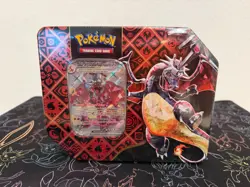 Pokemon TCG Scarlet Violet Paldean Fates Tin Shiny Charizard ex New Sealed - Image 1