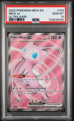 2023 POKEMON MEW EN-151 ULTRA RARE #193 MEW EX PSA 10 - Image 1