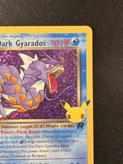 ❤‍🔥 Pokemon Dark Gyarados Celebrations: Classic Collection HOLO 8/82 ✨ - Image 4