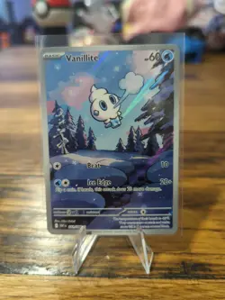 Vanillite Illustration Rare 111/086 Pokemon SV White Flare Near Mint - Image 1