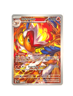 Infernape 173/167 IR Full Art Holo Twilight Masquerade POKEMON TCG TWIM ENGLISH - Image 1