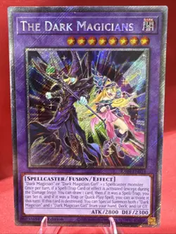 Yu-Gi-Oh💥The Dark Magicians💥1st Edition 🔥Platinum Secret Rare🔥RA04-EN054 - Image 1