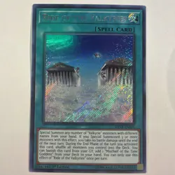 Yugioh Ride of the Valkyries SHVA-EN006 Secret Rare 1st Ed NM Near Mint - Image 1