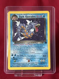 Dark Gyarados 8/82 Holo Shiny Card Pokemon (T112) - Image 1