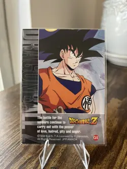 1998 Dragon Ball Z Zarbon Sliver Prizim Card G5 Artbox - Image 2