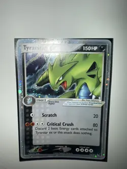 Pokemon TCG Tyranitar EX Cosmos Holo Ultra Rare Card 17/17 Pop Series 1 - Image 1