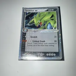 Pokemon TCG Tyranitar EX Cosmos Holo Ultra Rare Card 17/17 Pop Series 1 - Image 2