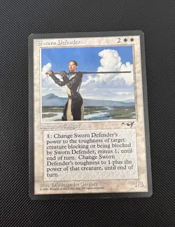 Sworn Defender - NM - MTG Alliances - Magic the Gathering - Excellent - Image 1