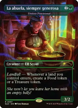 1x NM FOIL La abuela, siempre generosa Tireless Provisioner MTG Secret Lair SV - Image 1