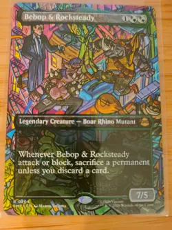 MTG Bebop & Rocksteady (Borderless) 0204 Teenage Mutant Ninja Turtles M/NM - Image 1