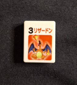 Charizard Pokemon Rare Japanese Ponjan Mahjong Tile Nintendo Collection TOMY 2 - Image 1