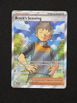 Pokemon TCG BROCK’S SCOUTING 179/159 SV Journey Together Full Art - Image 1