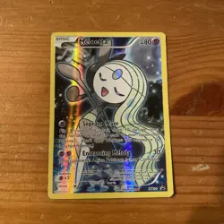 Pokemon TCG Meloetta Promo XY120 Full Art Ultra Rare Holo Good Condition - Image 1