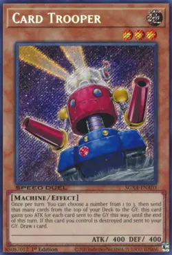 CARD TROOPER SECRET RARE SGX4-ENA03 LIGHT PLAY YUGIOH - Image 1