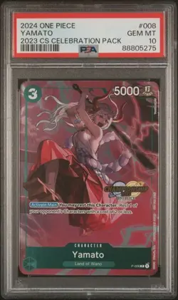 One Piece Yamato CS Event PACK PSA 10 - Image 1