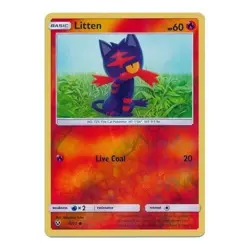 Litten 15/73 Reverse Holo Shining Legends Pokemon Card NM - Image 1