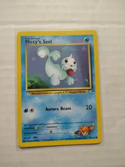 Misty’s Seel 88/132 Gym Heroes WOTC Vintage Pokemon Card 1999 – - Image 1