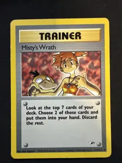 Pokemon TCG Misty's Wrath Gym Heroes Card 114/132 Unlimited Uncommon - Image 1