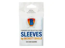 Beckett Shield Card Sleeves Standard Size Soft Penny Sleeves 3 x packs 300 slee - Image 1