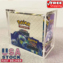 Pokemon Magnetic Booster Box Acrylic Case! Pokemon Card Protective Display! NEW - Image 1