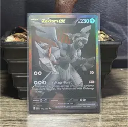 Pokemon Zekrom ex 172/086 Sv: Black Bolt Black White Rare Holo 230 HP Card - Image 1