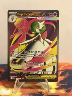 Pokemon Mega Gardevoir EX Full Art Holo Card 159/132 ME01 Mega Evolution - Image 1
