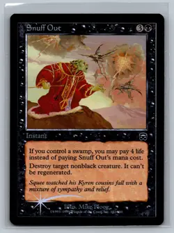 Magic The Gathering Mercadian Masques Snuff Out #162/350 Foil MTG TCG CCG - Image 1