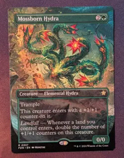MTG - Mossborn Hydra (borderless) - FDN (NM+) - Image 1