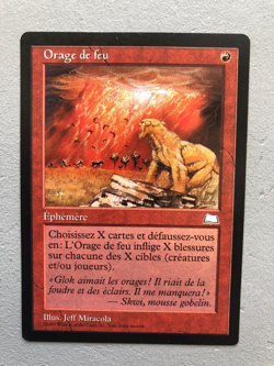 Mtg Carte Magic Weatherlight Firestorm French LP - Image 1